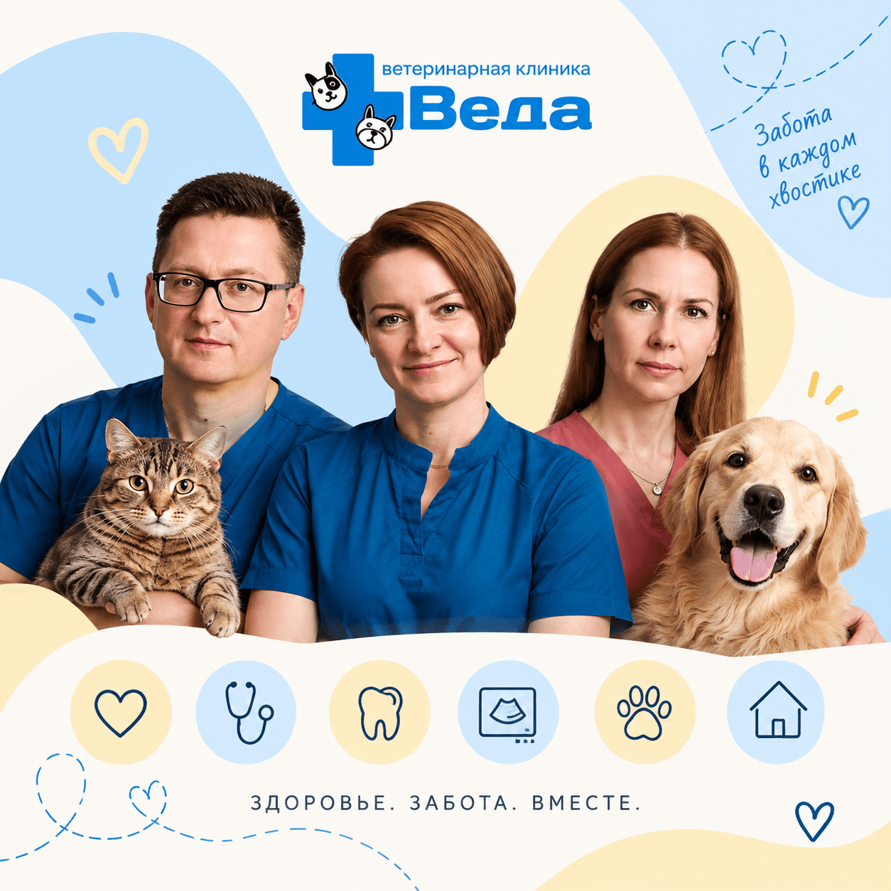 Мы сеть ветеринарных клиник «Веда» в г. Москва